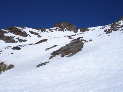 Ultimo tratto di salita al colletto di quota 3423 m (Colle del Pasquale).