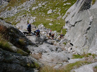 Ancora una foto del P.so Barbacan visto però dal versante del Rif. Omio.