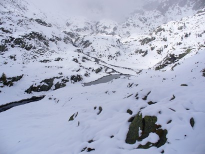 I laghetti sotto il lago a quota 2000m circa.