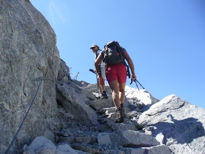 Sergio e Nicola sulla scalinata.