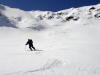 Scendendo in Valle delle Mine, sullo sfondo la Bocchetta di quota 3000 m ca.