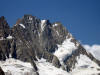 La cima del Lauteraarhorn 4042 m e la quota 4011 m a dx  versante NE.