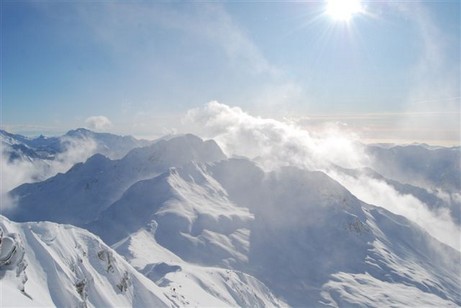 Panoramica con un tiepido sole.