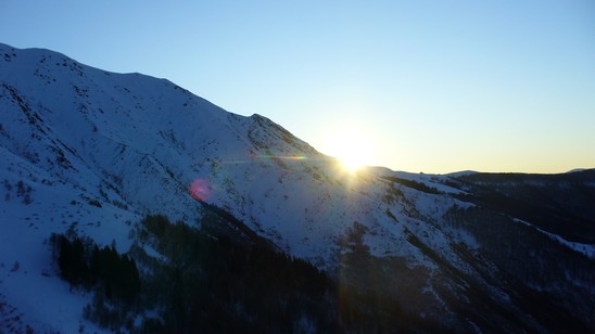 Il sole spunta dal S.Lucio.