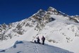 In cima al Pizzo Latta 2598 m, con di fondo il Piz di Pian 3158 m.