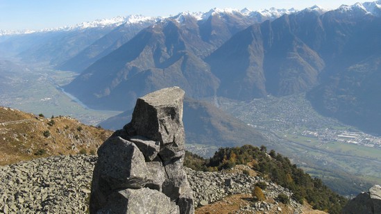 La valle verso Sondrio.