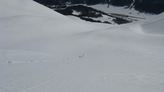 Sfere di neve che mi sorpassano diametro 1 mt 1mt mezzo.